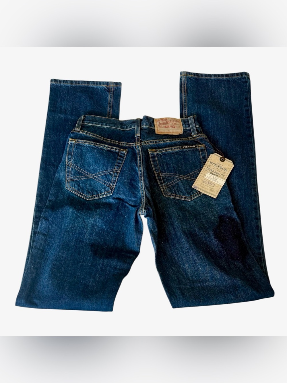 Stetson Men’s Indigo Blue Straight-Leg Jeans 100% Cotton